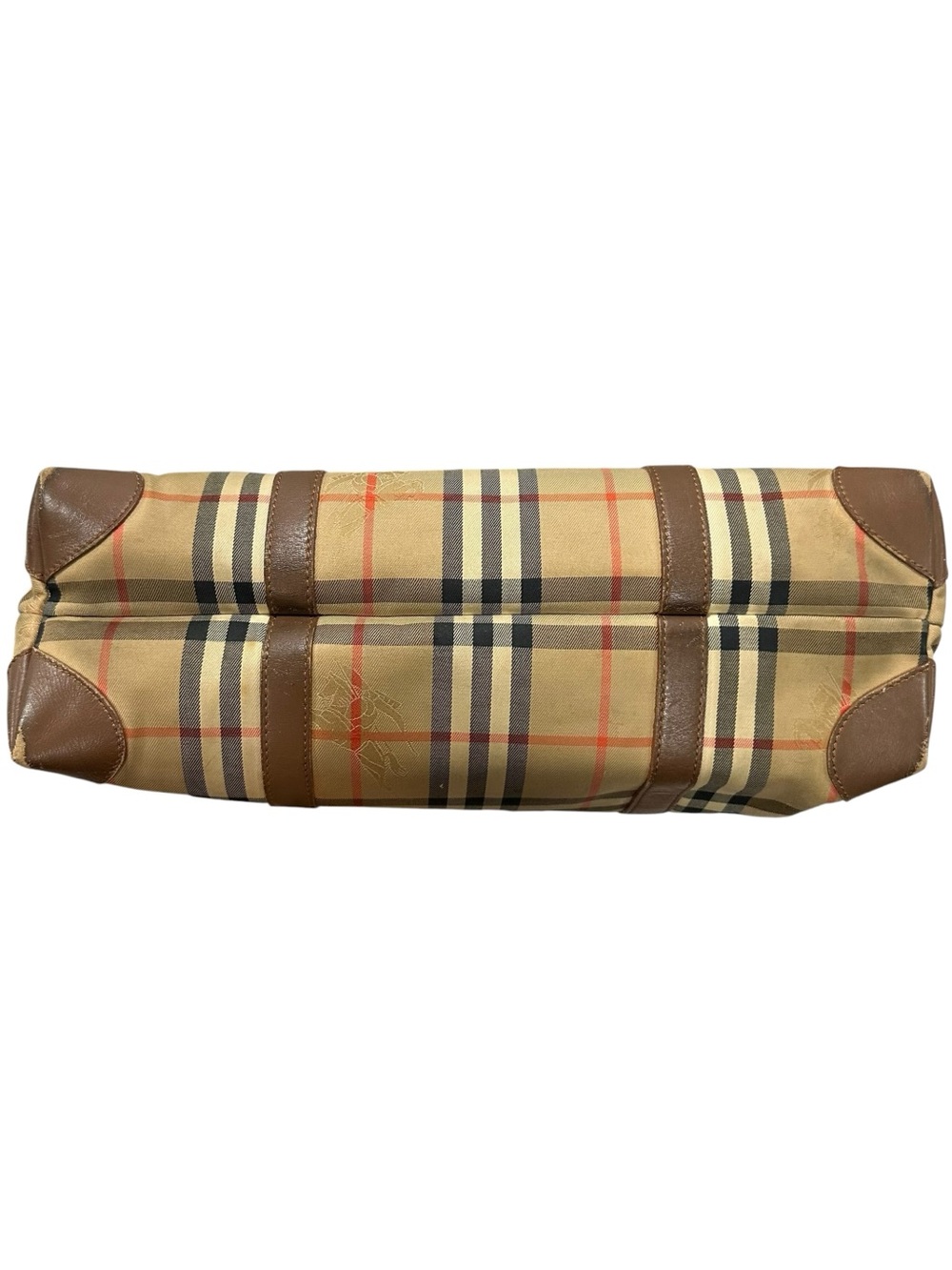 Burberry Nova Check & Brown Leather Large Tote Bag - Picture 4 of 16